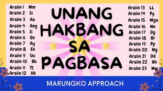 UNANG HAKBANG SA PAGBASA GAMIT ANG MARUNGKO  ARALIN 1 23 [upl. by Otsedom]