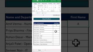 Excel Interview Question 162 Extract First Name from a List [upl. by Yetta]