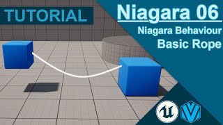 Draw Lines 06  Basic Rope Line  Niagara Tutorial  06 [upl. by Filemon329]