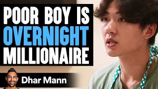 POOR BOY Is OVERNIGHT MILLIONAIRE  Dhar Mann Studios [upl. by Akehsal]