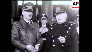 Hitler And Musso At Brenner [upl. by Cloots]