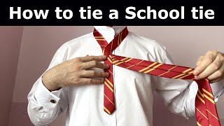 How to tie a tie for School Easy [upl. by Elocan]