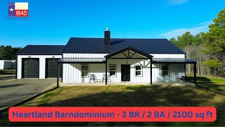 Completed Barndominium Tour  3 BR  2 BA  2100 sq ft  Heartland Barndo from 1845 Barndominiums [upl. by Ahsaetal564]