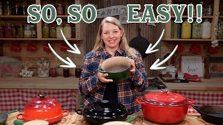 Enameled Cast Iron  How to CHOOSE CARE FOR and COOK With It [upl. by Esilrahc]