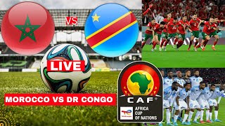 Morocco vs DR Congo Live Stream Africa Cup Nations AFCON 2024 Football Match Score Highlights Direct [upl. by Lalitta255]