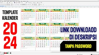 Template Kalender 2024 Tanpa Password [upl. by Negaet]