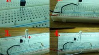 comment fonction un transistor avec une led et resistance [upl. by Guenevere560]