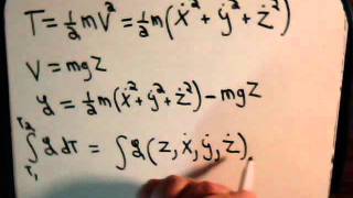 Analytical Mechanics Video 4 Lagrangian Of Projectile [upl. by Nairad]