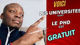 Les Universités Américaines dont le programme de PhD est gratuit Partie I [upl. by Elum]