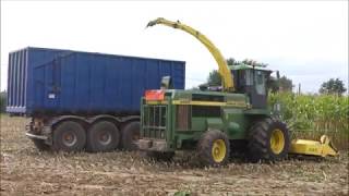 Moulaert mais hakselen 2018 1  John Deere 6850 [upl. by Yahsel]