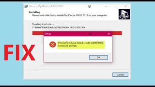 IPersistFile Save failed 0x80070005 Access is denied error while installing programs on Windows [upl. by Noitna]