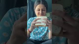 Dinner and breakfast in Rajdhani express therainbowgirlvlogs [upl. by Suryc]