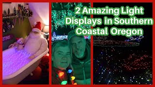 Christmas in Southern Coastal Oregon Azalea Park and Shore Acres light display [upl. by Erdnuaed]