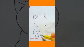 Easy cat art idea shorts cat [upl. by Francyne]