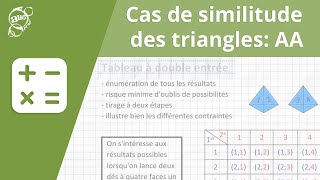 Allô prof  Cas de similitude des triangles AA [upl. by Yelsna]