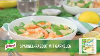 SpargelRagout mit Garnelen  Knorr Rezepte [upl. by Elle]