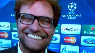 Jurgen Klopp Very Funny interview [upl. by Ilime]