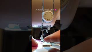 Geburtstagskrone in 15 Minuten nähen 💘 nähtutorial nähmaschine [upl. by Eelahs]