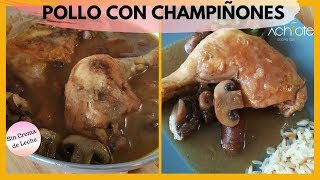 La MEJOR Receta de Pollo con Champiñones SIN Crema de Leche  Amo esta sencilla receta [upl. by Trauner]