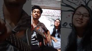 Hoyto tomari jonnoGuitar coverManna DeyShalini sarkar Abhijit dutta cover youtubeshorts [upl. by Ahsimek529]