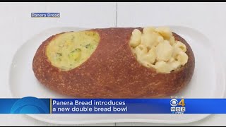 Panera Bread Introduces New Double Bread Bowl [upl. by Alejoa]