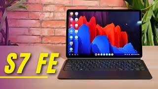 TAB S7 FE SAMSUNG VALE A PENA REVIEW COMPLETO TABLET PARA ESTUDAR TRABALHAR E JOGAR [upl. by Puto]