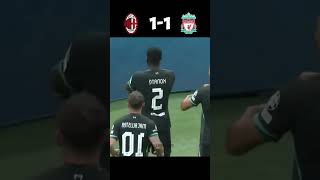 Ac Milan vs Liverpool  UEFA Champions league highlights football shorts [upl. by Sirovart]