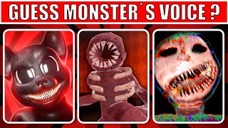 Guess the MONSTERS VOICE  Huggy Wuggy Seek Jester Cyan Ambush Granny Figure [upl. by Halian]