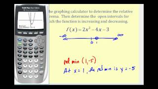 Determine Where a Function is Increasing and Decreasing [upl. by Yenmor]