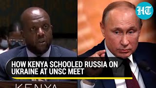 Watch Kenyan envoy to UN stuns the world Gives history lesson to Russia at Ukraine meet [upl. by Nossah53]