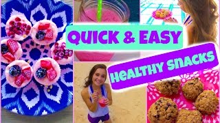 Quick amp Easy Healthy Snacks [upl. by Maccarthy]