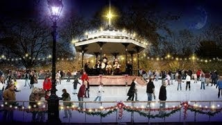 Ice Skating Rink Winter Wonderland Hyde Park London [upl. by Munson]