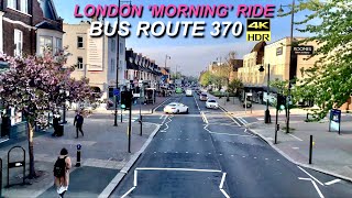 London Bus Ride  Early Morning  Route 370  Lakeside Bus Station To Romford Station [upl. by Maon301]