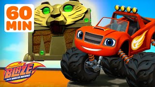 Blaze Races on a Treasure Track Rollercoaster amp More Tracks 🎢  Blaze and the Monster Machines [upl. by Childs]