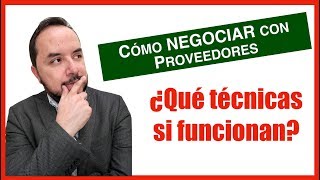 Cómo NEGOCIAR con proveedores 👌  APRENDE los Principios de la negociación EFECTIVA [upl. by Zaller]