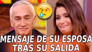 😥El MENSAJE de Chiquinquirá Delgado a su PAREJA Jorge Ramos tras su SALIDA de Univision [upl. by Earesed]