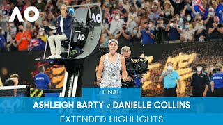 Ashleigh Barty v Danielle Collins Extended Highlights Final  Australian Open 2022 [upl. by Brindell43]