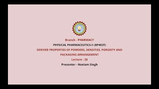 Physical Pharmaceutics –II  AKTU Digital Education [upl. by Korey264]