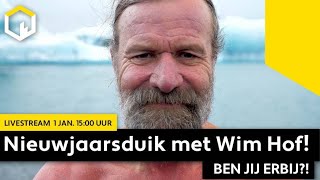 LIVESTREAM “Nieuwjaarsduik met Wim Hof alias The Iceman” [upl. by Ylas811]