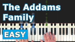 The Addams Family Theme  Piano Tutorial EASY  Sheet Music [upl. by Eirb]