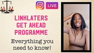 Linklaters Get Ahead Programme  How To Ace The Application Process Instagram Live Recording [upl. by Brie]