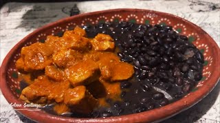 Carne de Puerco en Salsa Roja Receta fácil [upl. by Campagna]