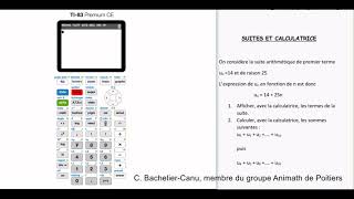 suites et calculatrice TI [upl. by Anelat]