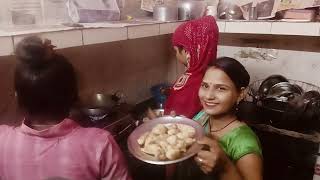 fry momos and steam momos ki recipe cooking😋🤤👀 [upl. by Kcirdez]