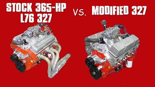 L76LEGENDARY 365HP 327 SBC UPGRADES ADD 100 HP [upl. by Ahsiloc450]