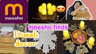 Meesho Diwali Decors haul🥳 Huge Meesho Diwali Decors 🎇 [upl. by Thornburg]