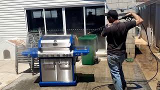 HOW TO CLEAN A MASPORT BBQ USING PRESSURE CLEANER LIKE A PRO 😅😂 [upl. by Jollanta]