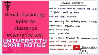 plasma clearanceinulin clearancegfr measurements by plasma clearance [upl. by Ateloj]