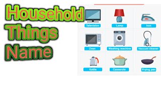 Gharelu samanon ke naam  20 domestic things name  घरेलू वस्तुओं के नाम  Household items name in [upl. by Levins]