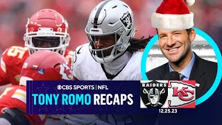 Romo Recaps as Raiders SPOIL Christmas for Chiefs on the road  Game Recap  CBS Sports [upl. by Web483]